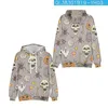 Herren Hoodies Harajuku Halloween Schädel Drucken Tops Herbst Mode Männer Mit Kapuze Sweatshirts Street Hip Hop Pullover