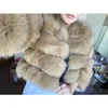 Casaco de peles feminino Moda inverno quente cor natural cor espessante jaquetas falsas de peles