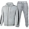 Herrspåriga Spring Spring Autumn Men Tracksuit Casual Set Male Joggers Hooded Sportswear Jacketspants Piece Set Hip Hop Running Sports Suit XL G221011