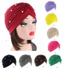 Women Muslim Pearl Beads Elastic Turban Bonnet Scarf Islamic Inner Hijab Caps Arab Head wrap Hijab femme musulman turbante mujer