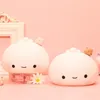 Night Lights Cute LED Light Bun Dumpling Cartoon Bedroom Holiday Home Decoration Soft Lamp Christmas Children Gifts