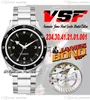 VSF Drive 300m Specter A8400 Aments Mens Watch V2 Limited Edition Ceramic Bezel Black Dial Bracelet Stainless Steel 234.30.41.21.01.001 Super Version PureTime A1