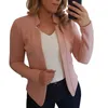 Costumes de femmes 2022 Femmes Fashion Coats Automne Business Office Bureau La veste de la veste de couleur solide Feminino Feminino Slim Blazer Mabel