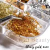 Nail Glitter Aluminium Leaf Art Sequin Gold Silver Flakes Oregelbundet folie Klistermärke Wire Decor Paillettes Bonzer Sparkle Accessory LY1909-04