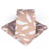 Bow Ties Fashion 7.5 cm bomull Floral M￤ns slipsficka och tryck f￶r m￤n Br￶llopstillbeh￶r Handduk Neckg￥va