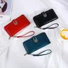 Wallets Womens Leather Wallet Long Clutch Phone Card Holder Soft Purse Xmas Gift