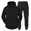 Herrspårar Fitness Mens Personlighet Tvåverk Set Gym Hoodie Pant Winter and Autumn Tracksuit sportkläder sportdräkter G221011