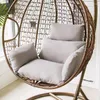 Oreiller chaise suspendue nid ￩pais dos adapt￩ ￠ la terrasse ext￩rieure int￩rieure Backyard Garden Beach Bureau