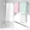 Shower Curtains Multi Function Extendable Stainless Steel Rods Curtain Poles Clothes Wardrobe Organizer Rack Support Rod