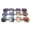 Okulary przeciwsłoneczne Design Fashion Classic Mach Six Style 2022 Gradient Lens Men Vintage Okulary óculos