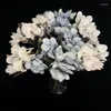 Decoratieve bloemen Hoogwaardige zijde Hydrangea Artificial Wedding Dinng Tafel Wit nep Flower Balkon Bouquet Buiten Party Diy Decor