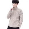 Men's Sweaters Scienwear 2022 Autumn Mens Turtle Neck Pullovers Clothing Soft Feeling Fabric Knitted Long Sleeve For Male