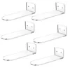 Hooks 6Pcs Acrylic Shoe Display Stand Floating Sneaker Shelves Clear Room Decor For Top Shoes Holder