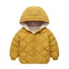 ダウンコート秋の冬の子供ジャケットボーイズファッション濃い暖かいベビーフード付きアウトウェアキッズコットン2-7年221012