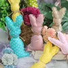 Party Decoration 1pc Easter Cotton Ornaments Pink Yellow Blue Fabric Pendants For Home Kids Gifts/Crafts Supplies