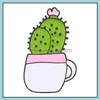 Stift broscher anpassade solros kaktus emaljbroscher v￤xt kruka h￤rliga anpassade charm f￶r m￤n kvinnor bk h￥rt stift 1192 d3 droppe dhxcy