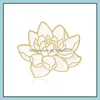 Stift broscher anpassade brosch vit lotus emalj stift spray trend retro anpassade smycken m￤n kvinnor tyg charms h￥rda bk broscher 119 dhvwa