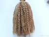 Coda di cavallo con coulisse Afro crespo riccio coda di cavallo 10 pollici miele biondo colore prodotti per capelli naturali vergini grezzi per donne nere Coda di cavallo parrucchino