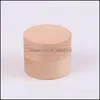 Jewelry Boxes Small Round Wooden Storage Boxes Ring Box Vintage Decorative Natural Craft Jewelry Case Wedding Accessories61 Q2 Drop Dhklp