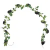 Dekorativa blommor Vine Roseflower Decor Garland Fake Artificial Wreath Hanging Faux Diyweddingfall Leaf Decors Floral Rattan Greenery Black