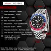 Wristwatches PAGANI DESIGN Luxury Men GMT Automatic Machinery Watch 40MM Ceramic Bezel Jubilee Strap Sapphire 100M Waterproof Clock 221012