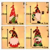 Juldekorationer 2022 Happy Year Decoration M￶nster Tr￤h￤nge Xmas Tree Santa Claus Ornaments H￤ngen f￶r hemmet