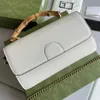 2022SS Grossiste Top Designer de luxe Sac personnalisé de haute qualité Portefeuille en cuir Flip Portefeuille multifonctionnel Poignée en bambou Simple Femmes urbaines Métal