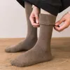 Men's Socks Winter Men's Knee Wool Long Socks Thick Warm Harajuku High Male Retro Compression 1 Pair Sock V3F9 T221011