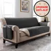 Tampas de cadeira Sofá seccional Cover resistência à água Couch Slipcover Protector PET Anti-Slip for Living Room