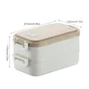 Storage Bottles Double-layer Stainless Steel 304 Lunch Box Ingredient Insulation Student Adult Health And Non-toxic Meal