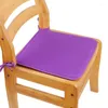 Oreiller chaise carrée coussin de siège coquille remplissage salle à manger avec attaches antidérapant salle à manger école tapis de bureau