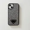 Avec BOX Designers Pearl Diamond Phone Cases pour iPhone 11 12 13 14 Pro Max Marque PhoneCase Accessories4536011