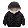 Jackets Kid Winter Thick Velvet For Children Outerwear Boys Girls Coats Toddler Duck Down 1-8 Y Clothes 221012