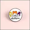 Pins Brooches Cute Small Round Witch Funny Enamel Brooches Pins For Women Christmas Demin Shirt Decor Brooch Pin Metal Kawaii Badge Dhgni