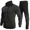 Men's Tracksuits Sports Suit Sweater European and American Casual Color Contrast Hooded Autumn Coat Men G221011