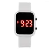 손목 시계 2022 럭셔리 커플 시계 LED 디지털 애호가 남녀 패션 블랙 골드 아랍어 숫자 다이얼 방수 시계 디지털 uhren