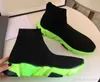 Skarpetarne buty Speed ​​Trainer1.0 Sports Sneakers Boots Designer Paris Oryginalny swobodny poślizg czarny biały czerwony zielony trener mężczyzn Kobiety spacery Eur Air Jordon