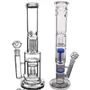 factory price wholesale Glass Bong hookahs high-grade Smoking water pipe bubbler with 3 layer filter percolator bong Straight Type Thick base