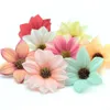 Fleurs décoratives 15 Pièces De 6 Cm Gerbera Artificielle Décoration De Fête À La Maison DIY Scrapbook Accessoires Guirlande Tête Artisanat