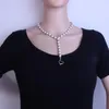 Pendant Necklaces Fahion Stainless Steel Jewelry Beaded Strand Necklace With Long Heart For Man & Woman Joyas Jewels Store NF518001