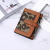 Wallets Women's Wallet Fashion Short Buckle Leopard Print Folding Clutch Purse Pu Leather Ladies Multi-card Holder Coin