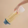 Bottiglie di stoccaggio Cucina con misurino Scatola per noodle Barattolo per alimenti in plastica a prova di umidità Grani trasparenti sigillati