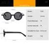 Sunglasses Trendy Punk Round Women Vintage Steampunk Double Color Sunglass Men Small Frame Shades Uv400 Optical Glasses Female