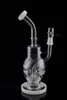 매우 독특한 파이프 grab egg Recycler dab rig rig construlation of water oil burner 14mm glass bowl