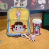 Keychains Net red cartoon Lingna Belle key chain cute PVC doll pendant small bag auto parts