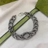 Luxurys designers Bracelets man women Charm bracelet Double Letter top Metal jewelry Simple fashion Cuban Chain Exquisite gifts very nice