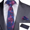 Галстуки -галстуки Gusleson Quality шелковые цветочные мужчины.