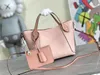 HINA Hobo PM GM Bolsa de ombro perfurada Mahina couro alça superior bolsa feminina designer tote corpo cruzado M54351319E