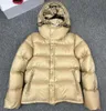 Hommes Puffer Hooded Quilted Shell Down Jacket Designer Manches Détachables Manteau Hiver Outwear