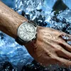 Armbanduhren Jaragar Uhr Männer Einfache Uhren Automatische Mechanische 3 Arbeitsunterzifferblatt Arabische Zahl Multifunktions Reloj